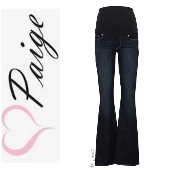 Paige Maternity Jeans Laurel Canyon Dark Wash Size 29 - Picture 16 of 16